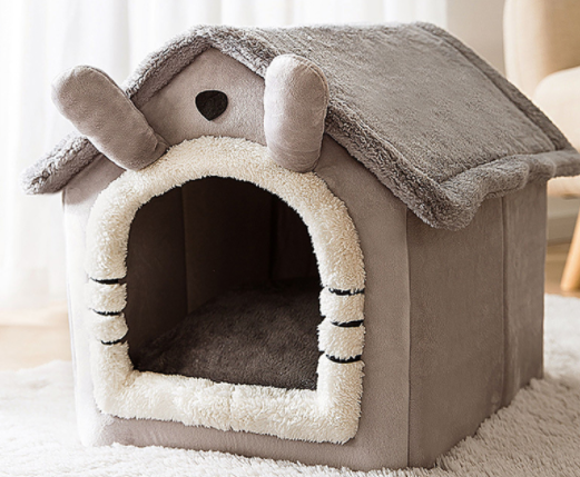Casa Plegable para Perros y Gatos - Cama Térmica Desmontable Tipo Villa - Image 19