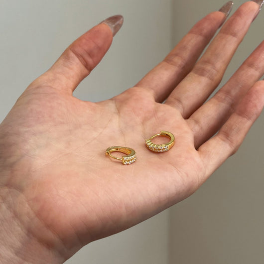 Aretes Redondos de Circonia Cúbica - Lujo Accesible para Mujer