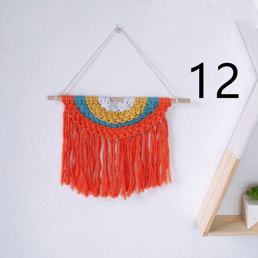 Tapiz Tejido a Mano en Algodón con Borlas Decorativas - Image 19