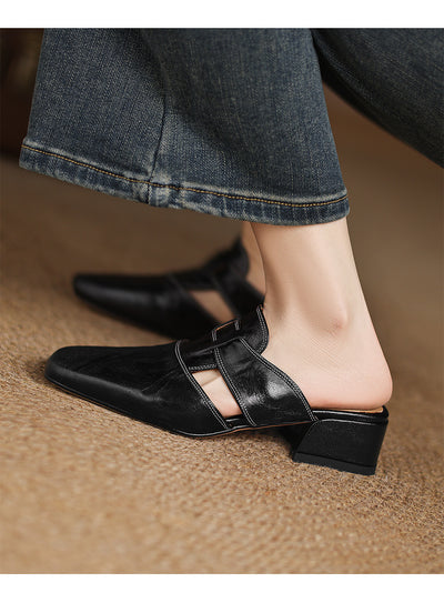 Sandalias Retro Mujer Tacón Bajo Grueso - Cómodas para Verano - Image 12