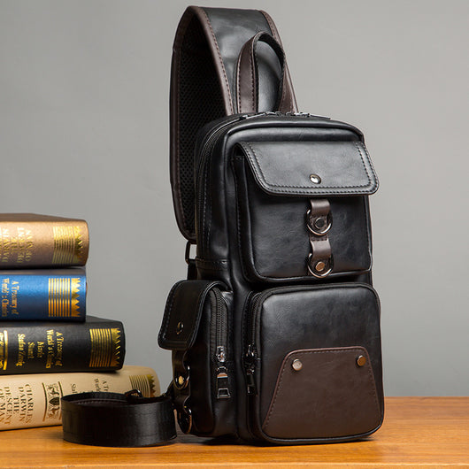 Bolsa Pecho Hombre Coreana - Bandolera Casual Crossbody Compacta