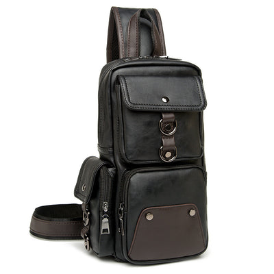 Bolsa Pecho Hombre Coreana - Bandolera Casual Crossbody Compacta - Image 3
