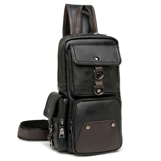 Bolsa Pecho Hombre Coreana - Bandolera Casual Crossbody Compacta - Image 3