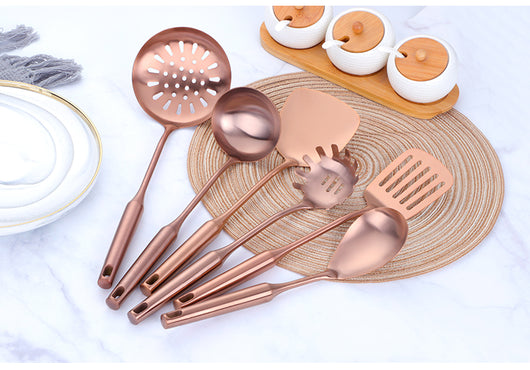 Set de Espátulas y Cucharas de Acero Inoxidable para Cocina - Image 3