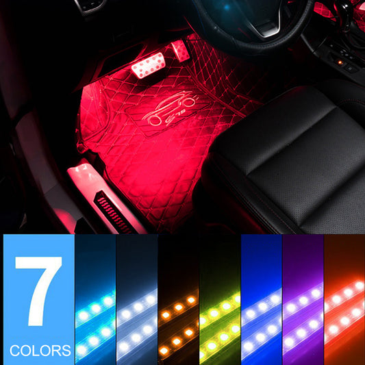 Luces LED Ambientales para Auto - 4 en 1 Multicolor
