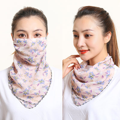 Pañuelo de Seda Protector Solar para Mujer - Máscara Cuello y Cara Verano - Image 27