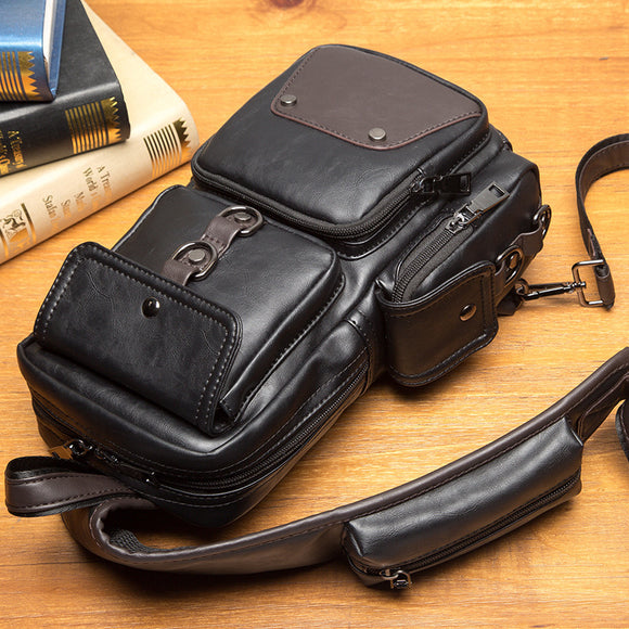 Bolsa Pecho Hombre Coreana - Bandolera Casual Crossbody Compacta