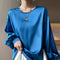 Camiseta Cuello Redondo Escote Elegante Minimalista