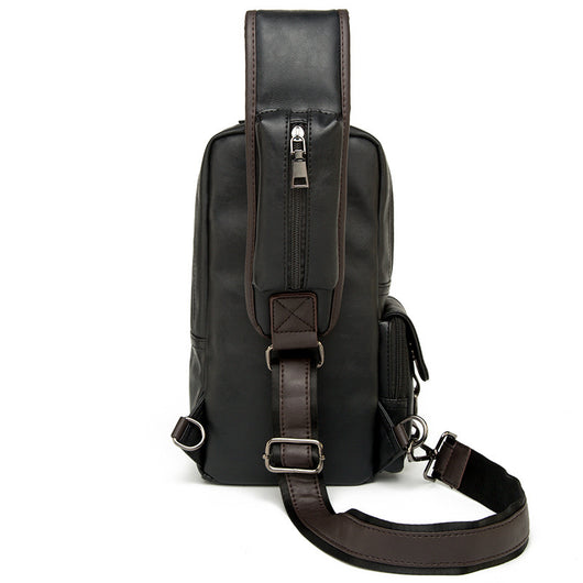 Bolsa Pecho Hombre Coreana - Bandolera Casual Crossbody Compacta - Image 5