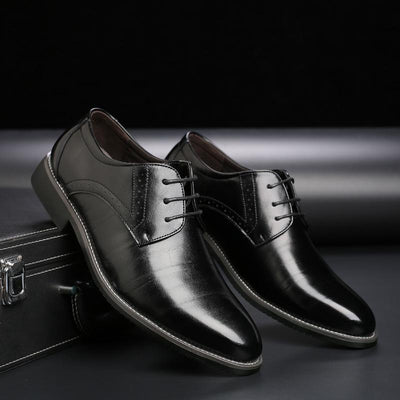 Zapatos de Cuero Británicos Talla Grande para Hombre - Image 4