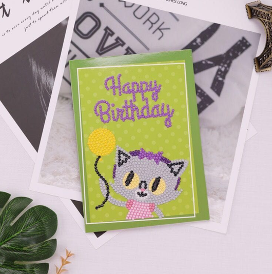 Tarjeta de Navidad con Pintura de Diamantes Creativa - Image 11