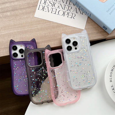 Funda para Celular con Orejas de Gato 3D y Purpurina Epoxi - Image 30