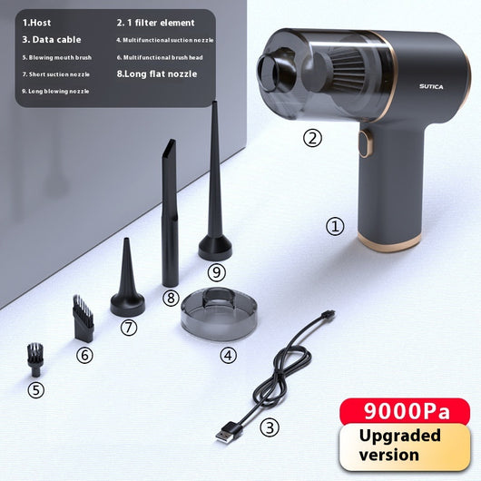 Limpiador de Auto Inalámbrico 4 en 1 con Soplador y Aspiradora Recargable - Image 9
