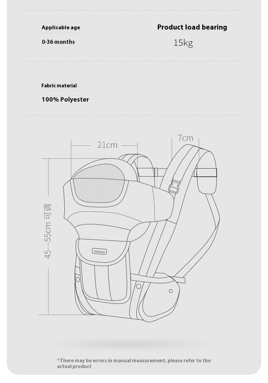 Taburete de Cadera para Bebé Respirable Multifuncional Cuatro Estaciones - Image 13