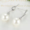 Pearl earrings Plateado