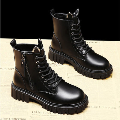 Botines Cortos Estilo Británico para Mujer - Diseño Moderno y Versátil - Image 10