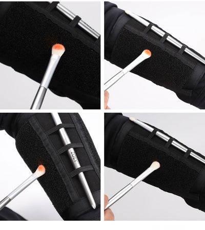 Brazalete Organizador de Pinceles de Maquillaje con Esponja - Image 15