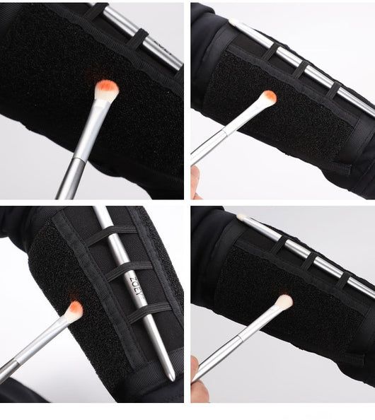 Brazalete Organizador de Pinceles de Maquillaje con Esponja - Image 15