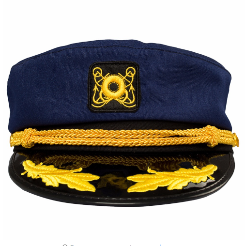 Gorra Náutica Retro Coreana Azul Marino Unisex