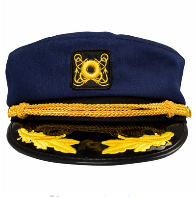 Gorra Náutica Retro Coreana Azul Marino Unisex