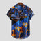 Cardigan Floral para Hombre de Manga Corta