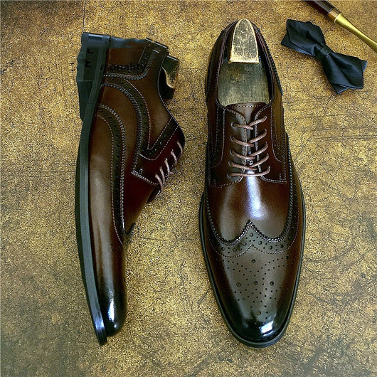 Zapatos de Cuero Genuino Estilo Brogue para Negocios y Eventos Formales - Image 9