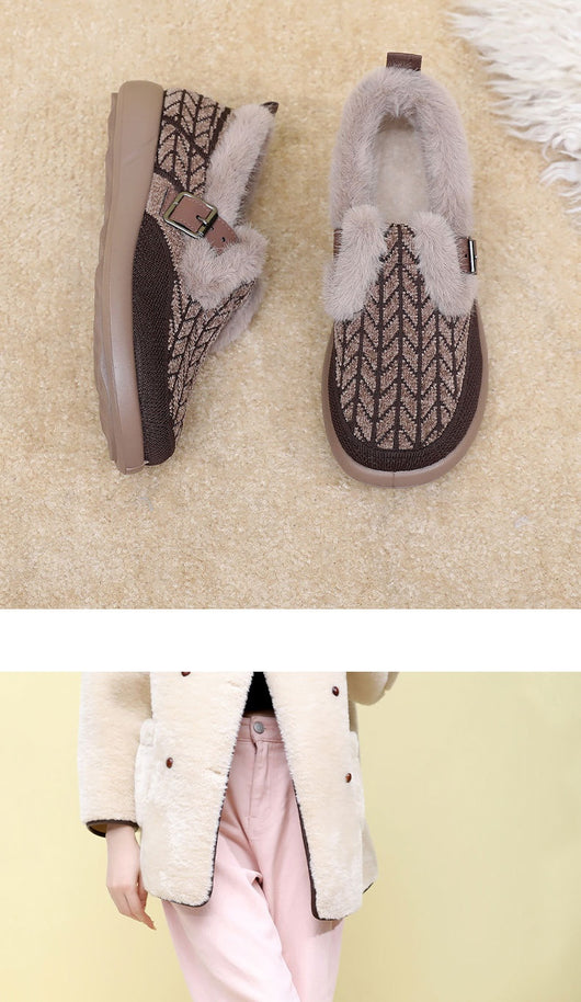 Zapatos de Algodón Aislados con Forro Polar Extra Grueso para Mujer - Image 19