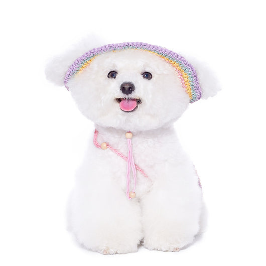 Sombrero Tejido para Perros Pequeños - Protección Solar Verano - Image 11