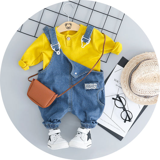 Conjunto de Tirantes Denim para Bebé - Image 15