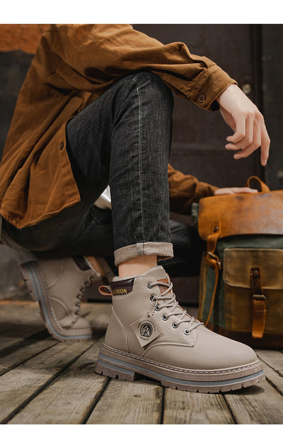 Botas Casuales Vintage para Hombre - Estilo Versátil - Image 15