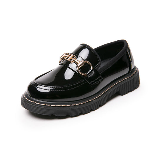 Zapatos Casuales Estilo Británico Coreano Negro - Image 5