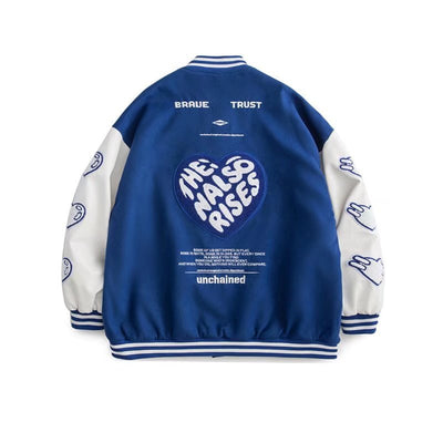 Chaqueta Hip Hop Talla Grande para Hombre - Estilo Casual Universitario - Image 8
