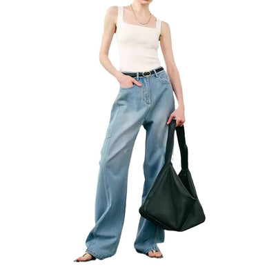 Pantalones Jeans Anchos Deconstructruidos - Estilo Casual Holgado Banana - Image 4