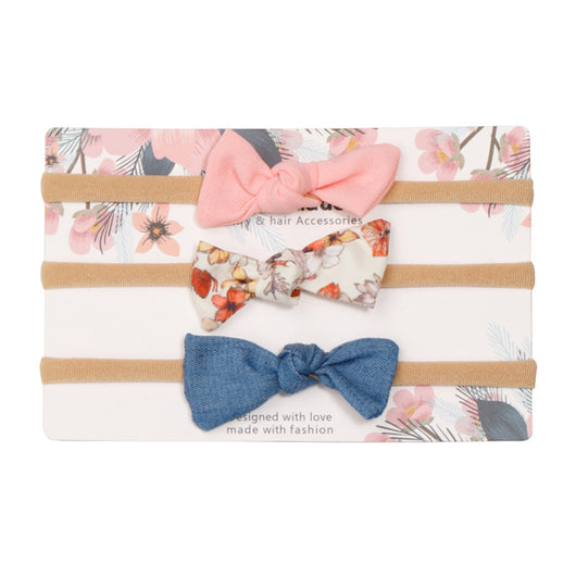 Diadema Elástica sin Costuras con Moño Grande para Bebé - Image 11