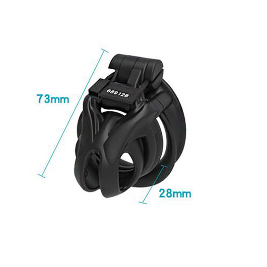 Cinturón de Castidad Cobra Negro Transpirable para Hombres - Image 9