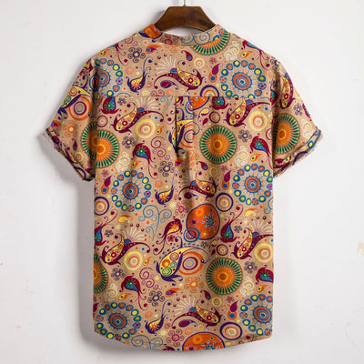 Camisa Slim Fit Estampada con Solapa de Manga Corta - Image 2