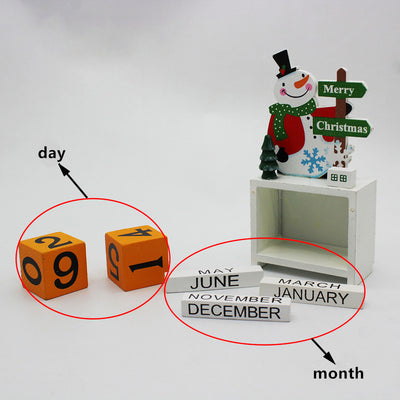 Adornos Navideños de Madera con Calendario - Image 4