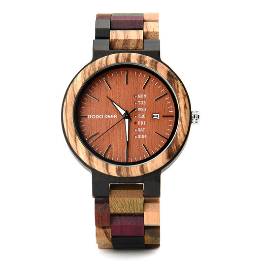 Reloj de Pareja Estilo Europeo Americano con Calendario de Madera - Image 7