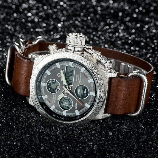 Reloj Deportivo Militar Hombre Lujo - Analógico Digital LED