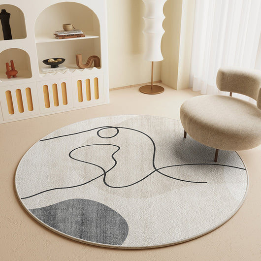 Silla Giratoria de Estudio con Tapete Redondo Absorbente y Antideslizante - Image 15