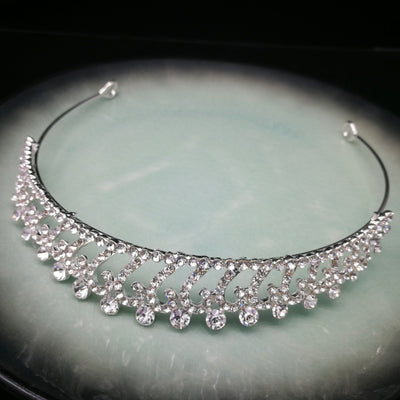Diadema de Novia con Cristales Ojo de Caballo - Joyería Nupcial Europea y Americana - Image 19
