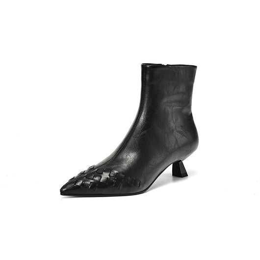 Botas de Punto Elástico con Tacón Medio y Forro Cálido - Image 5