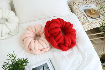 Almohada Anillo Donut para Selfies - Cojín Nudos Decorativo - Image 16