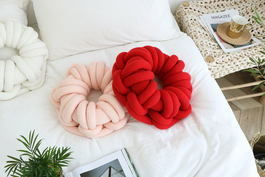 Almohada Anillo Donut para Selfies - Cojín Nudos Decorativo - Image 16