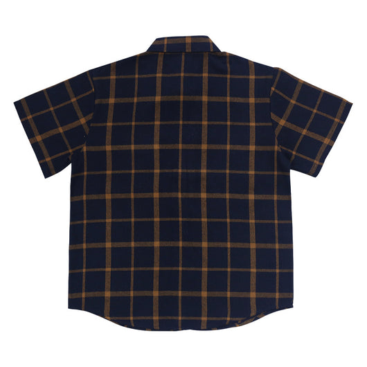 Camisa Casual de Cuadros Patchwork con Botones y Manga Corta - Image 19