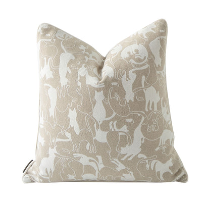 Funda de Cojín para Sofá en Tono Avena - Elegancia Neutral para tu Sala - Image 9