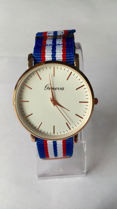 Reloj Deportivo Geneva con Correa de Lona - Elegancia y Funcionalidad para Hombre - Image 6