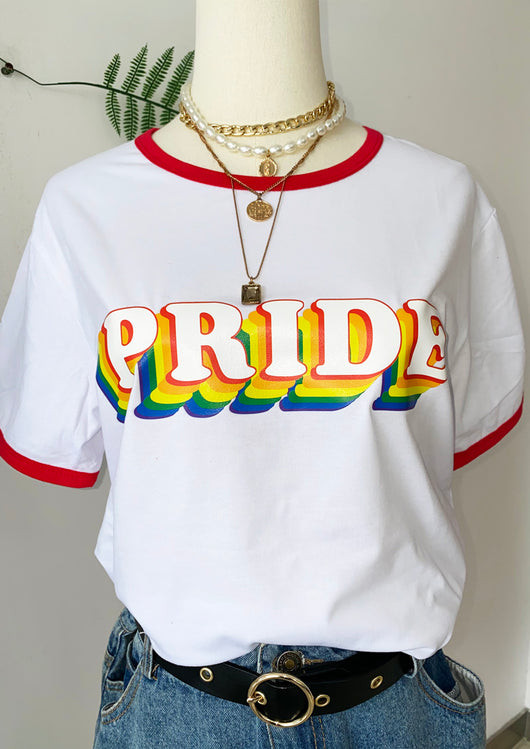 Playera Estampada con Letras para Mujer