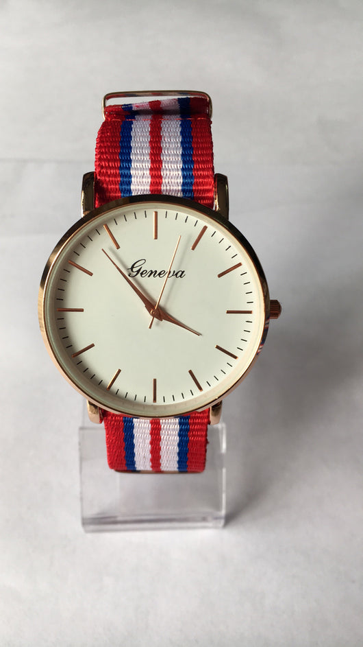 Reloj Deportivo Geneva con Correa de Lona - Elegancia y Funcionalidad para Hombre - Image 4