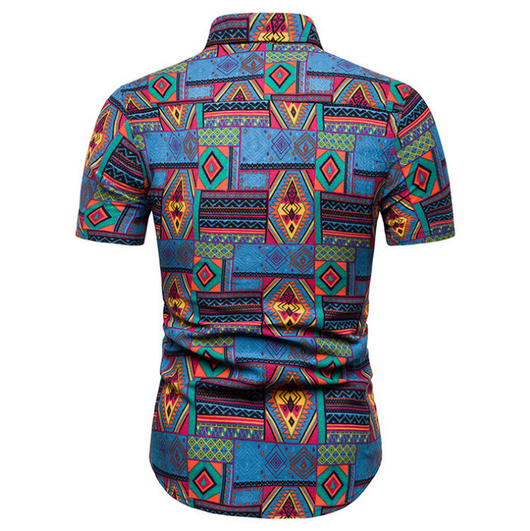 Camisa Estampada Casual de Verano para Hombre - Talla Grande - Image 3